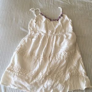 White beach dress
